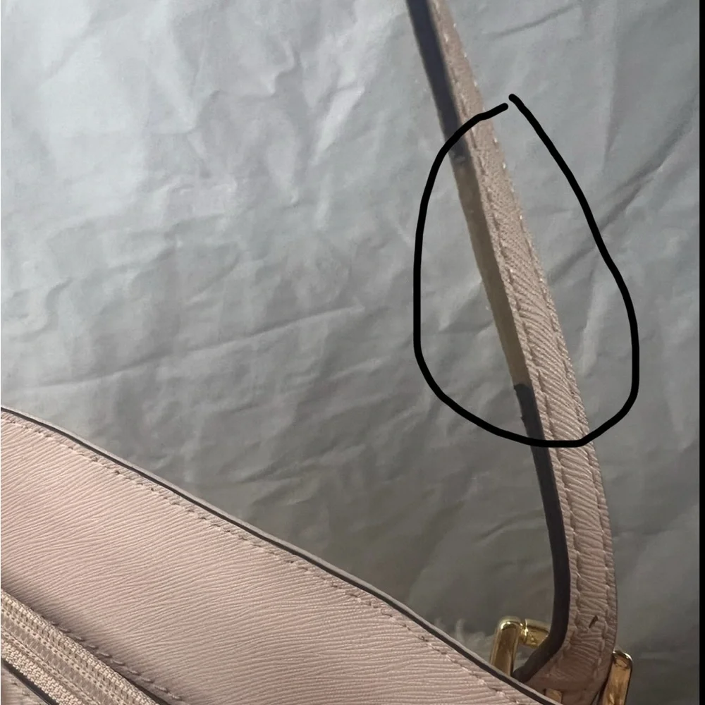 Michael Kors Jet Set Travel Leather Tote Bag Blush Pink Large Gold Charm